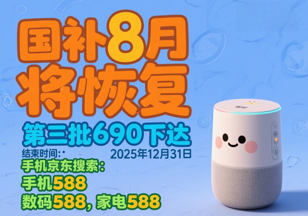 国补政策2025最新消息：多地国补8月恢复继续领取，空调手机冰箱家电家装建材灯具照明国补领取入口方法操作教程